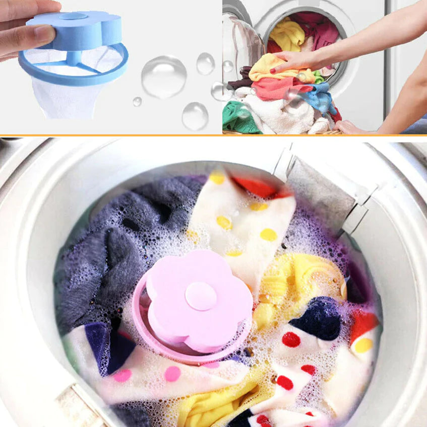 Floating Pet Fur Catcher for Laundry — Reusable, 2-Pack