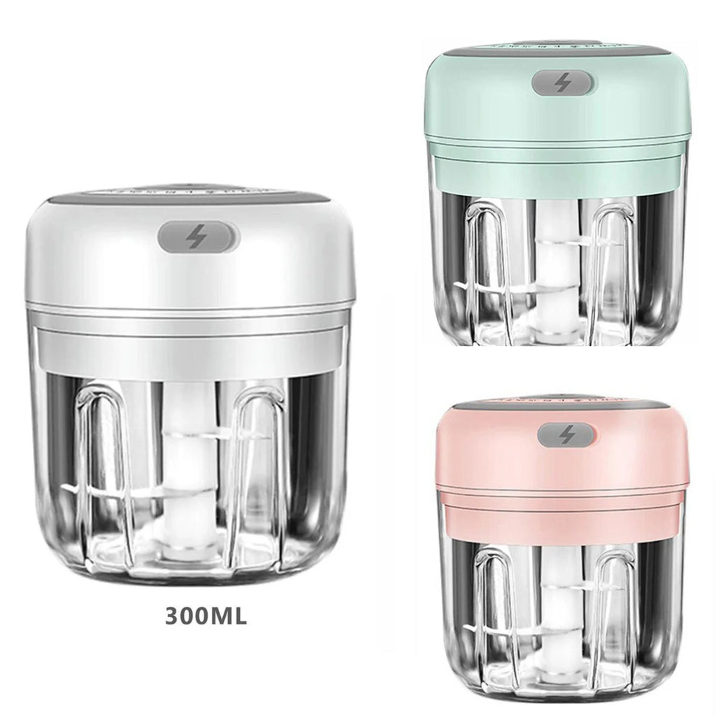 Electric Garlic Press & Chopper — 300ML, Multi-Use