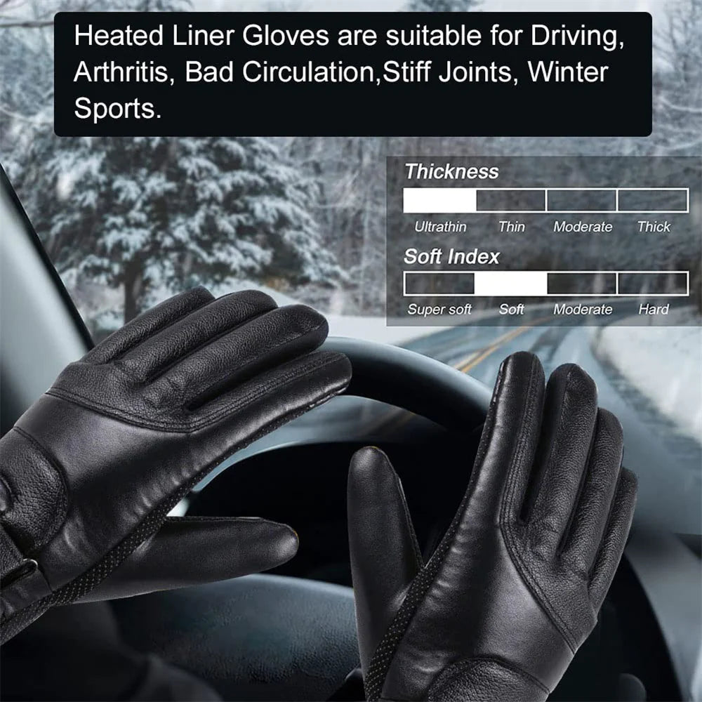USB Heated Gloves – Windproof Winter Hand Warmers