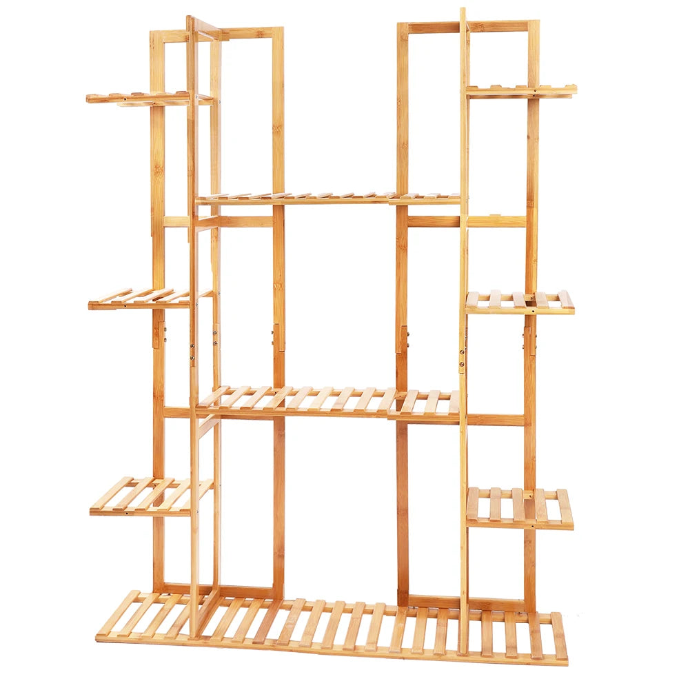 Extra Large 9-Tier Bamboo Plant Stand