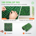 Artificial Boxwood Hedge Panels — 12-Pack, 10 × 10 In, UV Protected