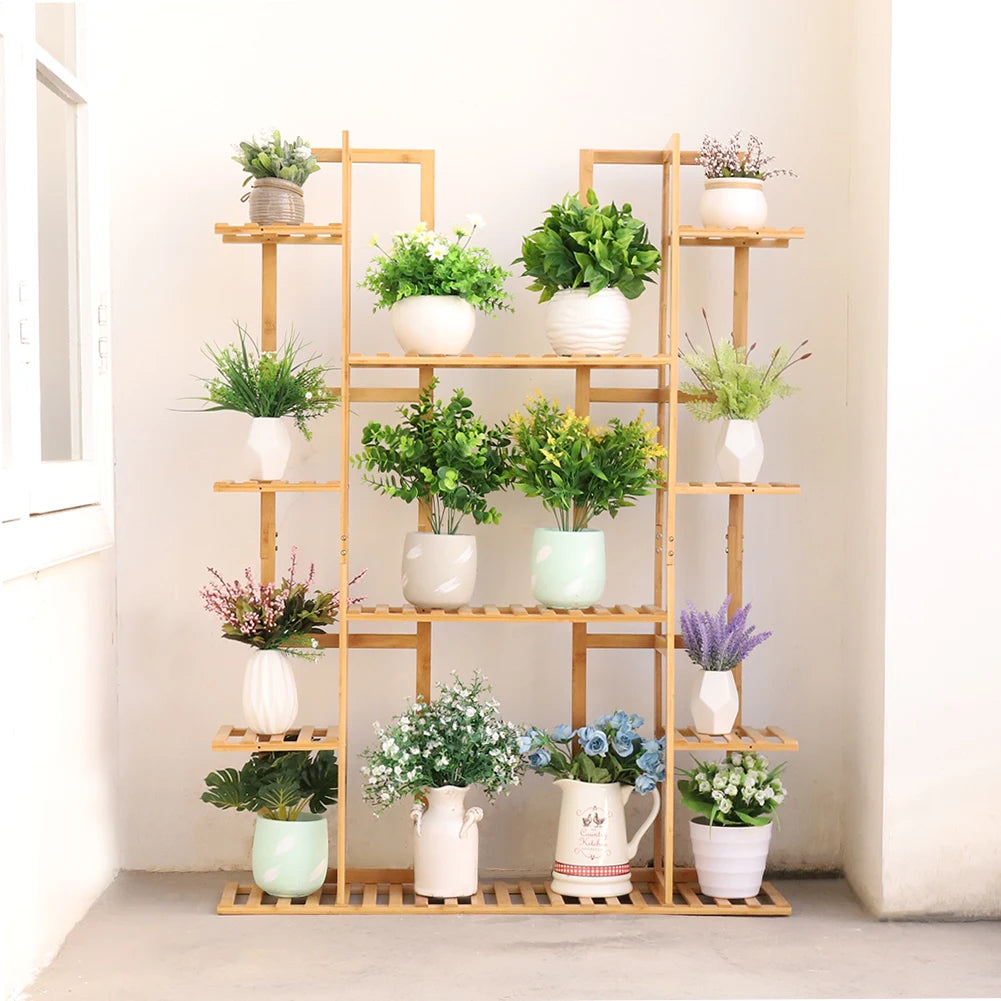 Extra Large 9-Tier Bamboo Plant Stand