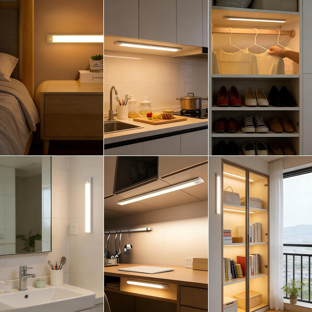 Rechargeable Magnetic Motion-Sensor under Cabinet Light — 2-Pack