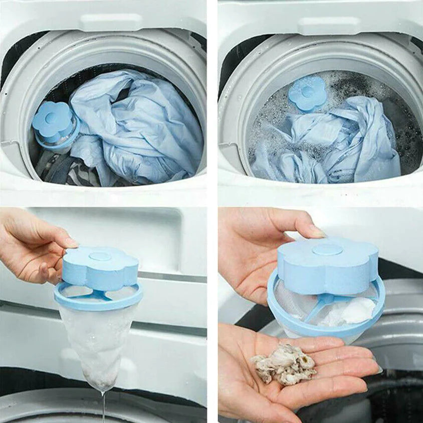 Floating Pet Fur Catcher for Laundry — Reusable, 2-Pack