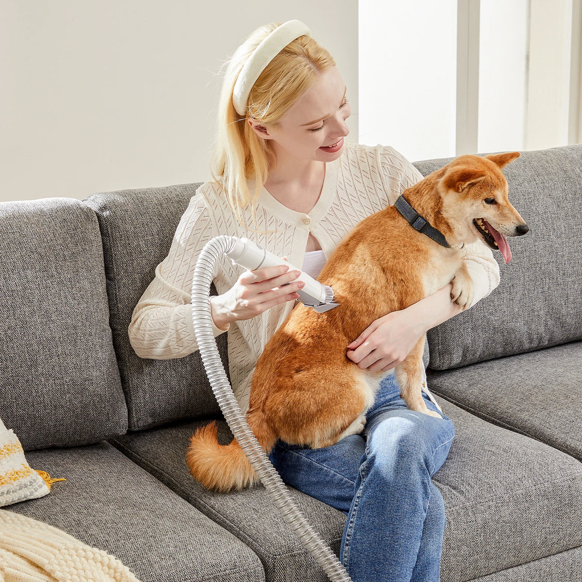 Pet Grooming Vacuum Kit — 2.5L, 3 Suction Modes, 5 Grooming Tools
