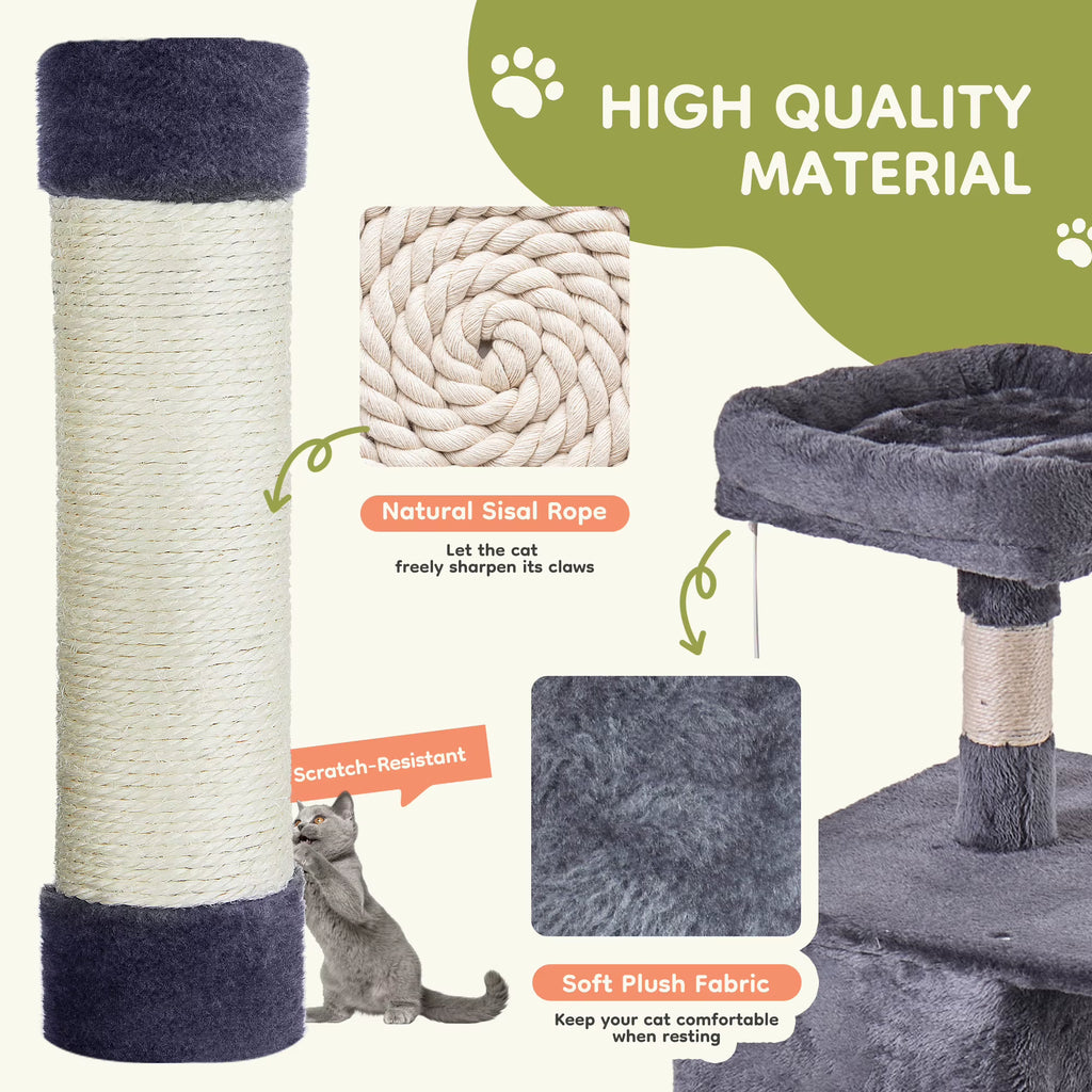 66-inch multi-level cat tree tower