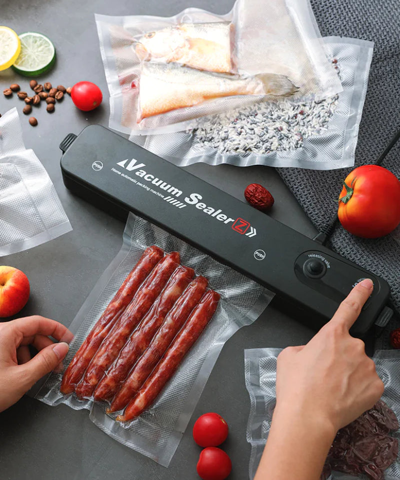 Automatic Vacuum Sealer Machine for Food Storage with Seal Bags