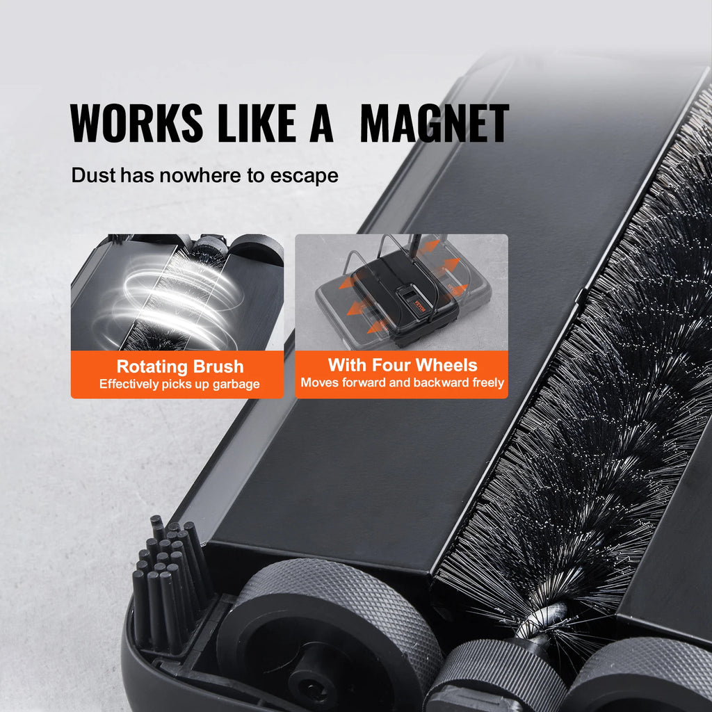 Manual carpet sweeper