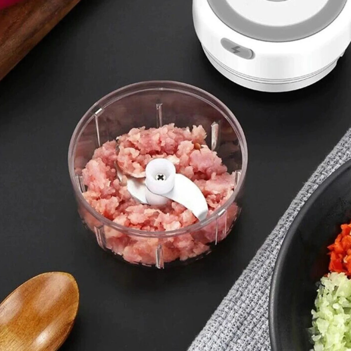 Electric Garlic Press & Chopper — 300ML, Multi-Use