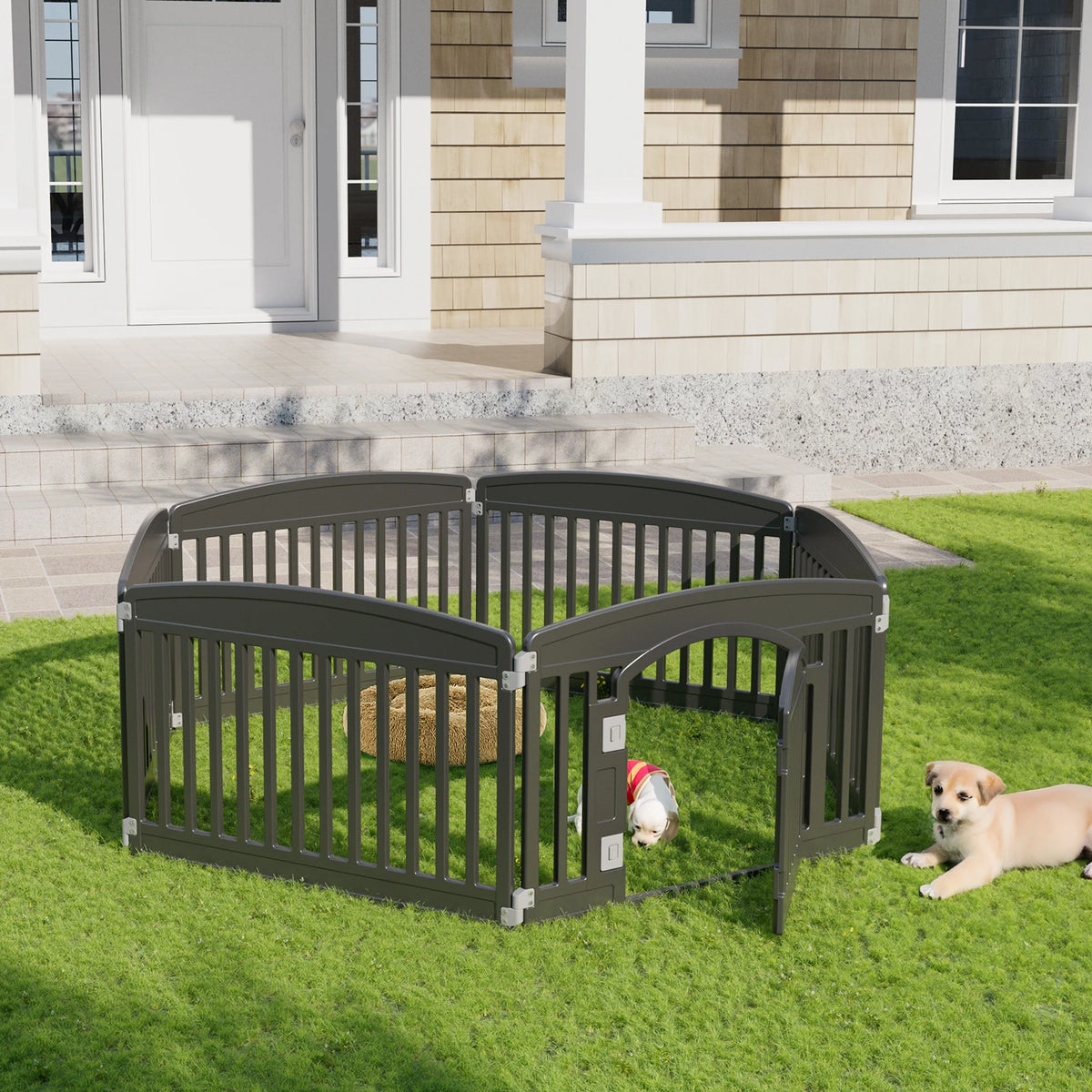 Foldable Dog Playpen — 24 in Panels, Indoor & Outdoor