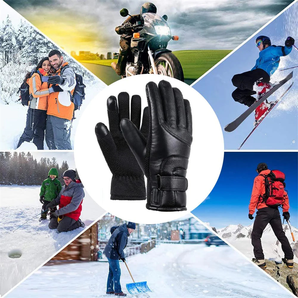 USB Heated Gloves – Windproof Winter Hand Warmers