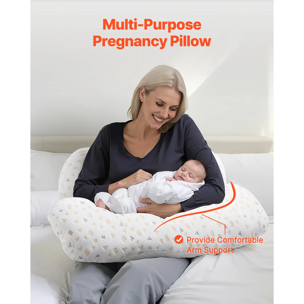 Succebuy Pregnancy Pillows for Sleeping Adjustable Maternity Pillow for Pregnant Women Soft Pillow with Removable&Washable Cover