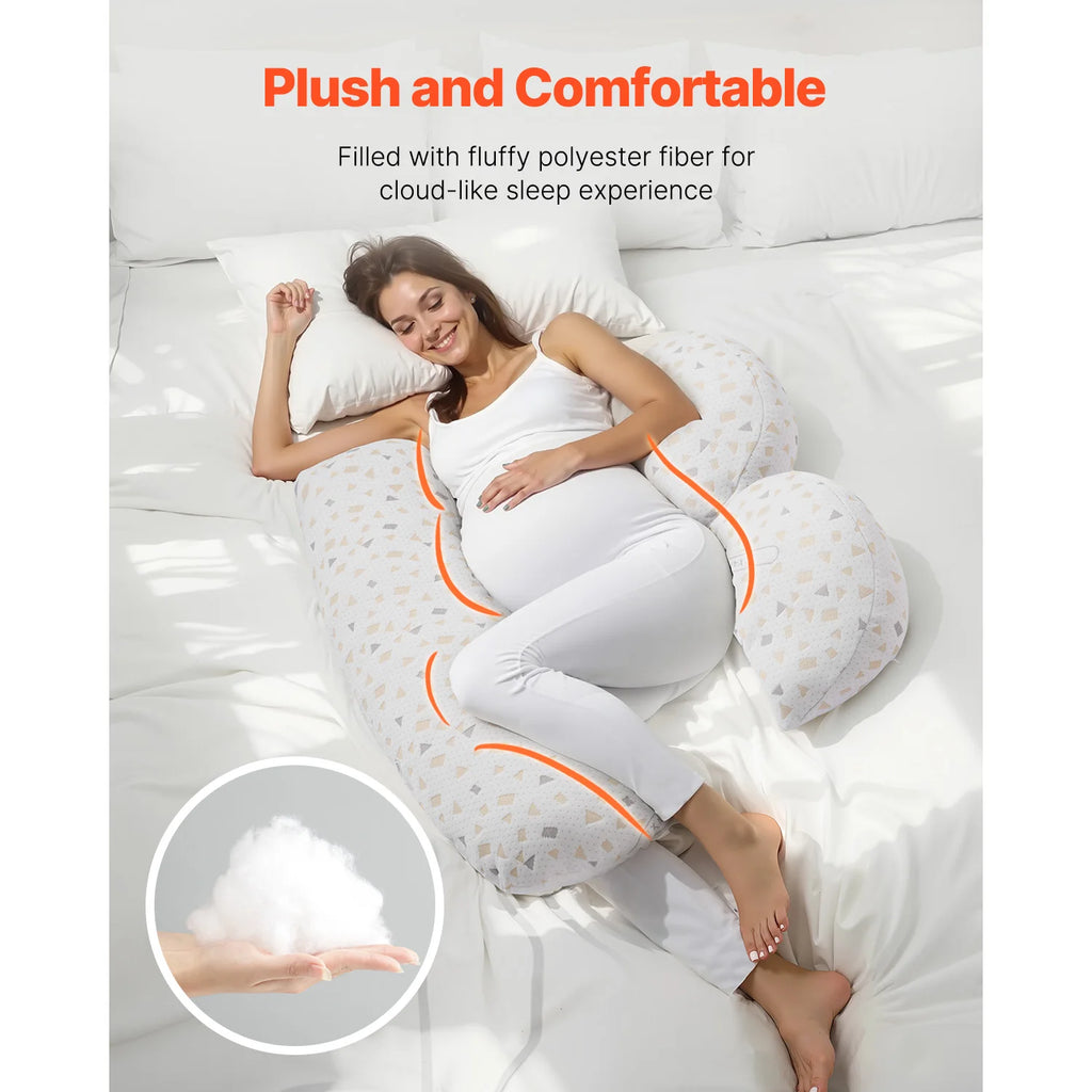 Succebuy Pregnancy Pillows for Sleeping Adjustable Maternity Pillow for Pregnant Women Soft Pillow with Removable&Washable Cover