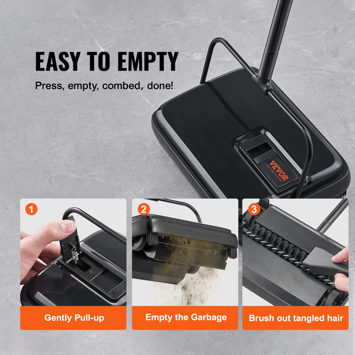 Manual carpet sweeper