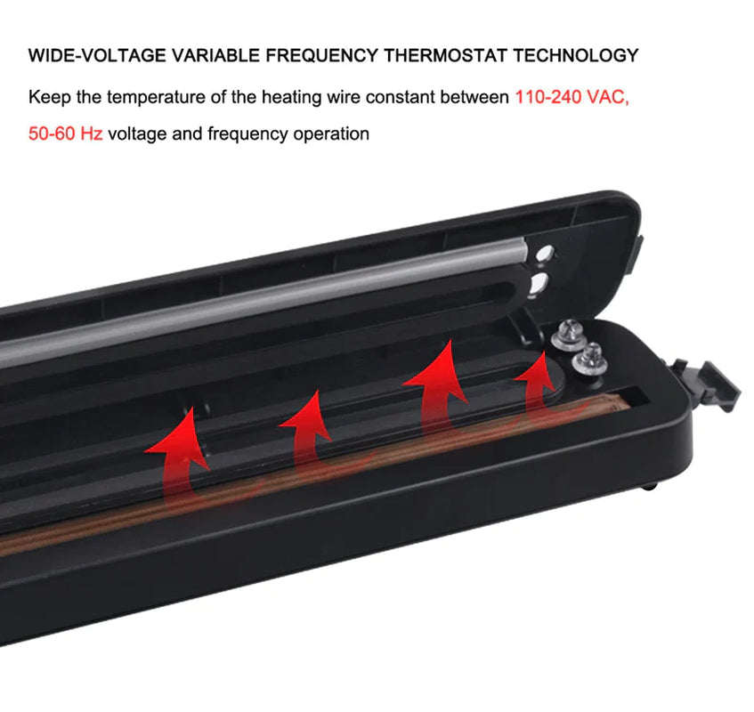 Automatic Vacuum Sealer Machine for Food Storage with Seal Bags