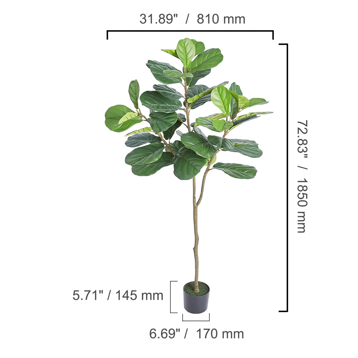 Artificial Olive Tree 4/5/6FT Tall Faux Plant Secure PE Material Anti-Tip Tilt Protection Low-Maintenance Tree for Home