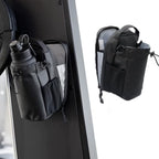 Magnetic gym sling bag with water bottle holder