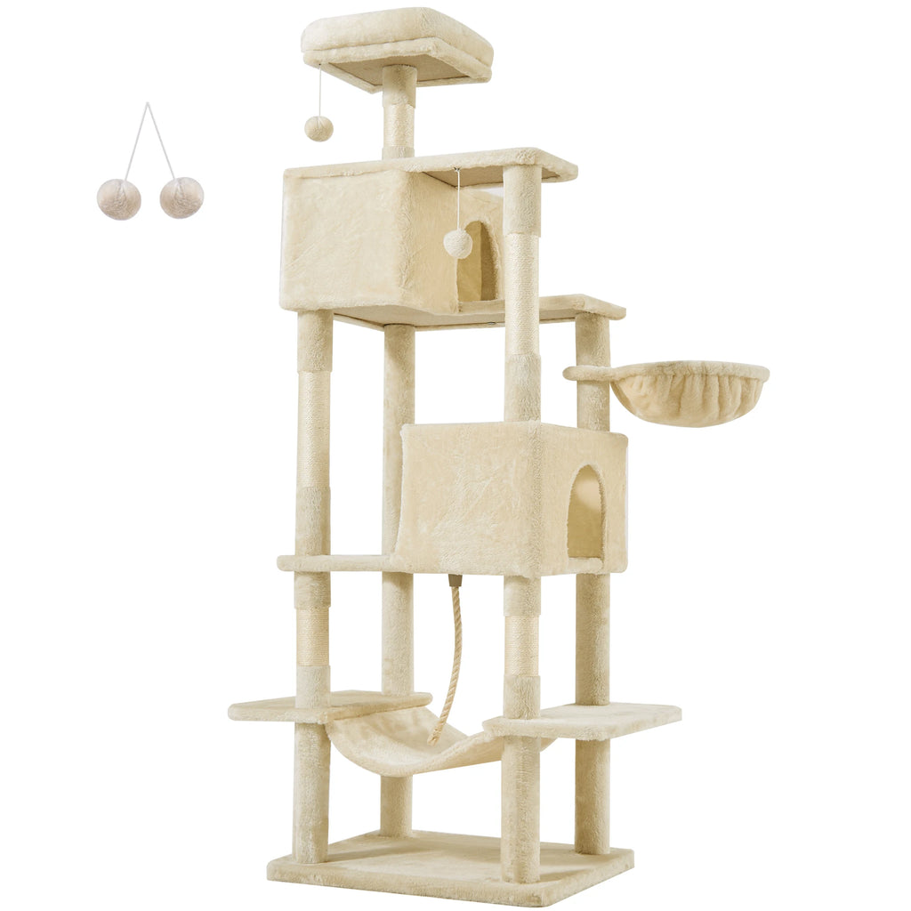 66-inch multi-level cat tree tower