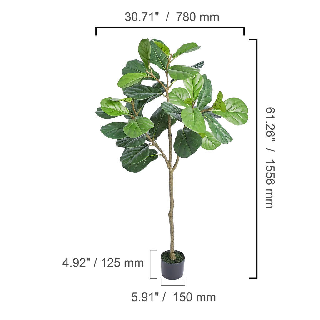 Artificial Olive Tree 4/5/6FT Tall Faux Plant Secure PE Material Anti-Tip Tilt Protection Low-Maintenance Tree for Home