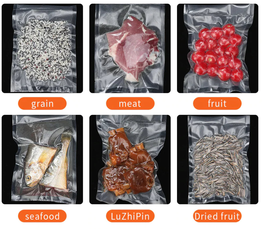 Automatic Vacuum Sealer Machine for Food Storage with Seal Bags