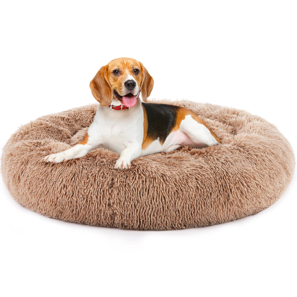 Calming Dog Bed - Tea Brown