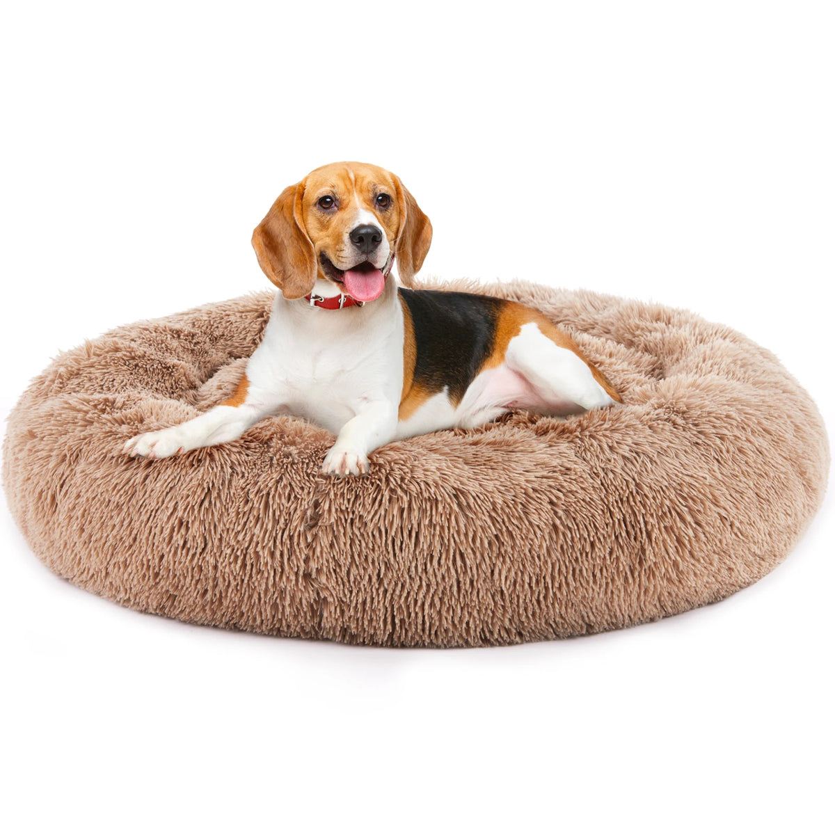 Calming Dog Bed - Tea Brown