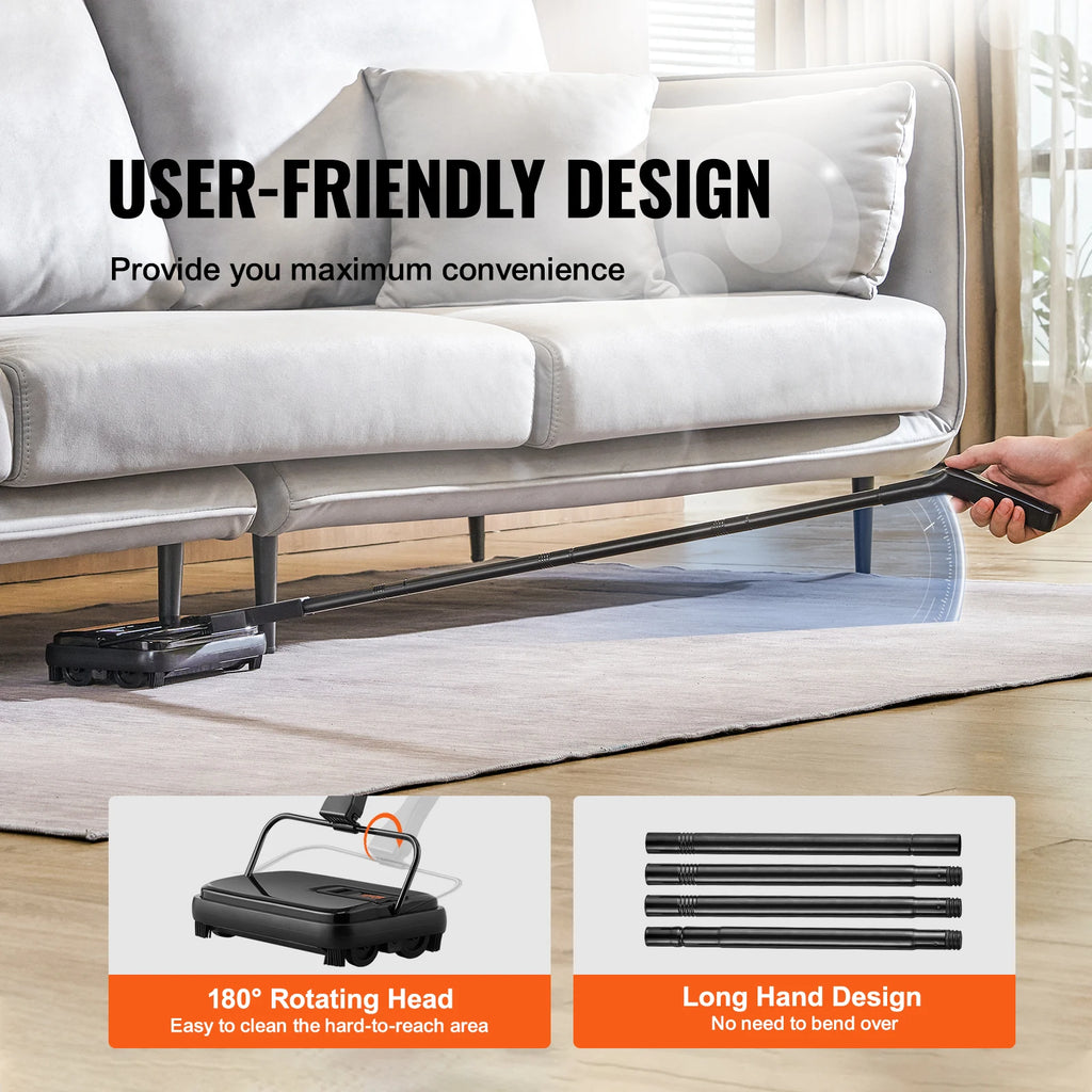 Manual carpet sweeper