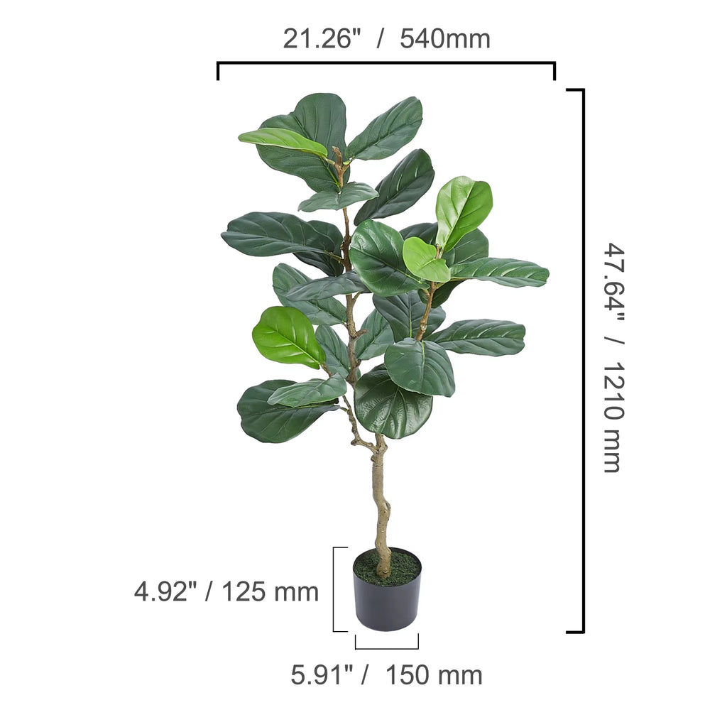 Artificial Olive Tree 4/5/6FT Tall Faux Plant Secure PE Material Anti-Tip Tilt Protection Low-Maintenance Tree for Home