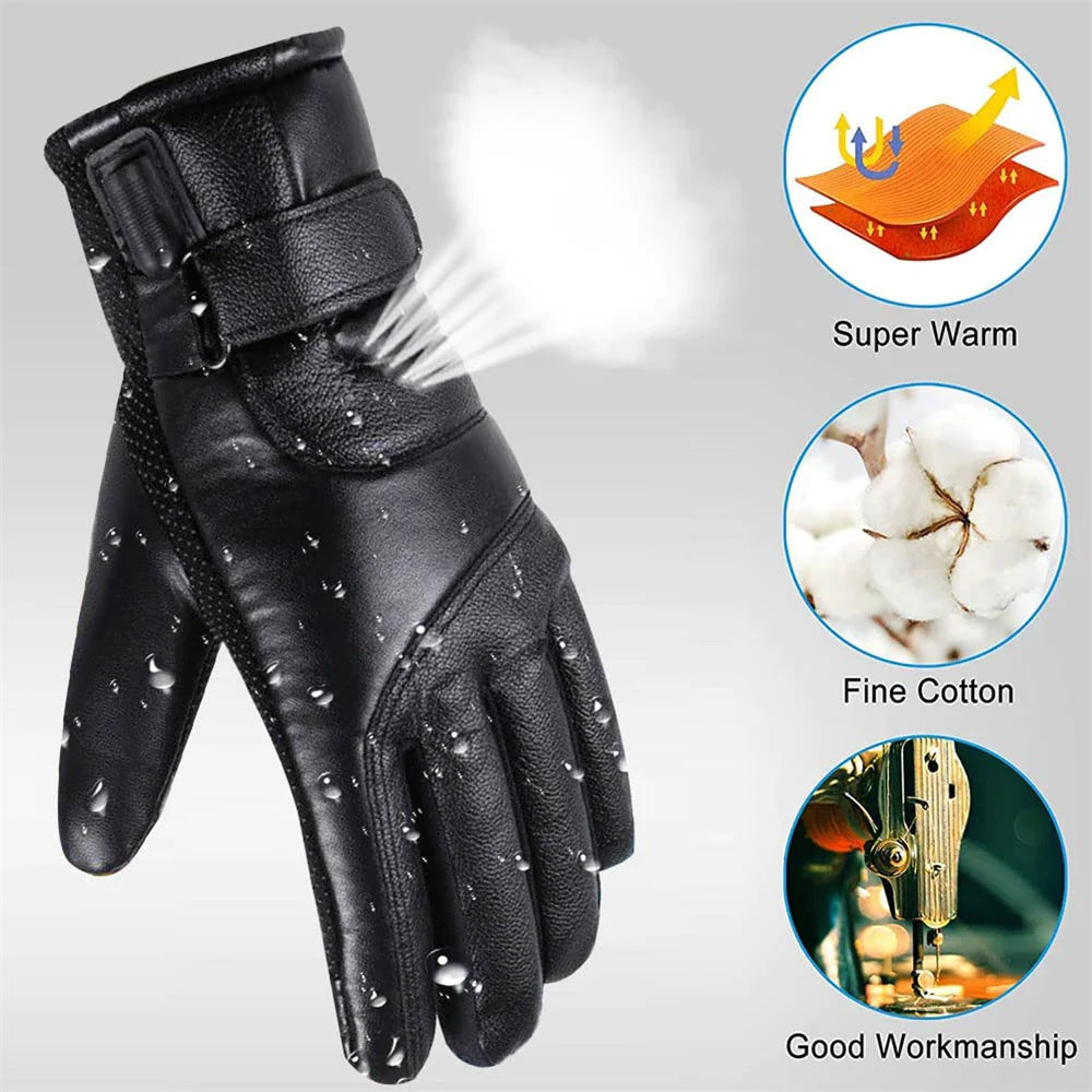 USB Heated Gloves – Windproof Winter Hand Warmers