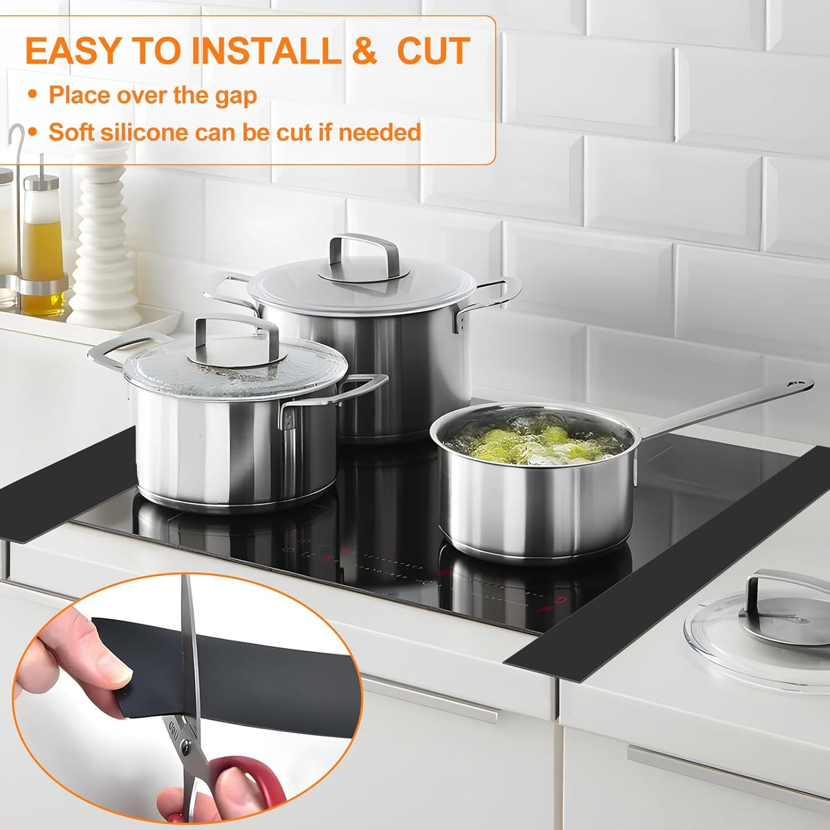 Silicone Stove Counter Gap Cover — Heat-Resistant, 2-Pack