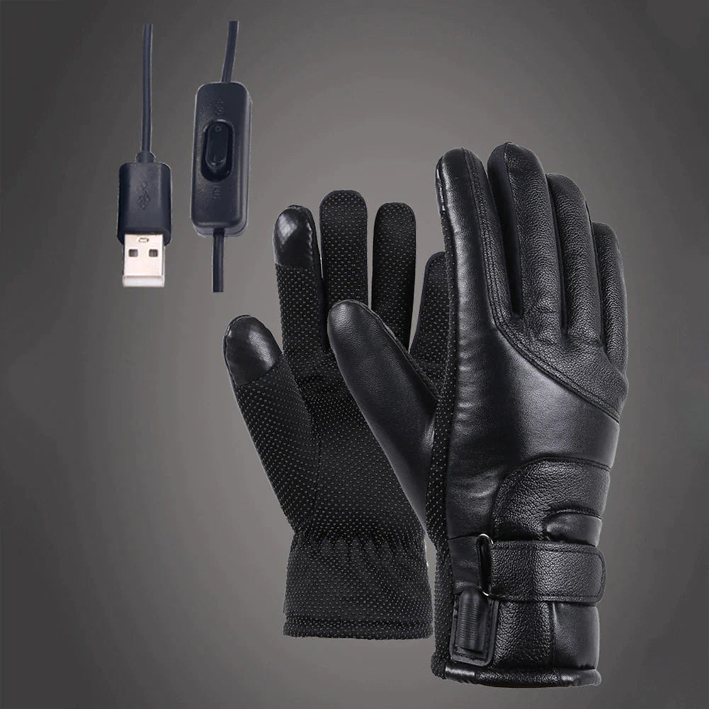 USB Heated Gloves – Windproof Winter Hand Warmers