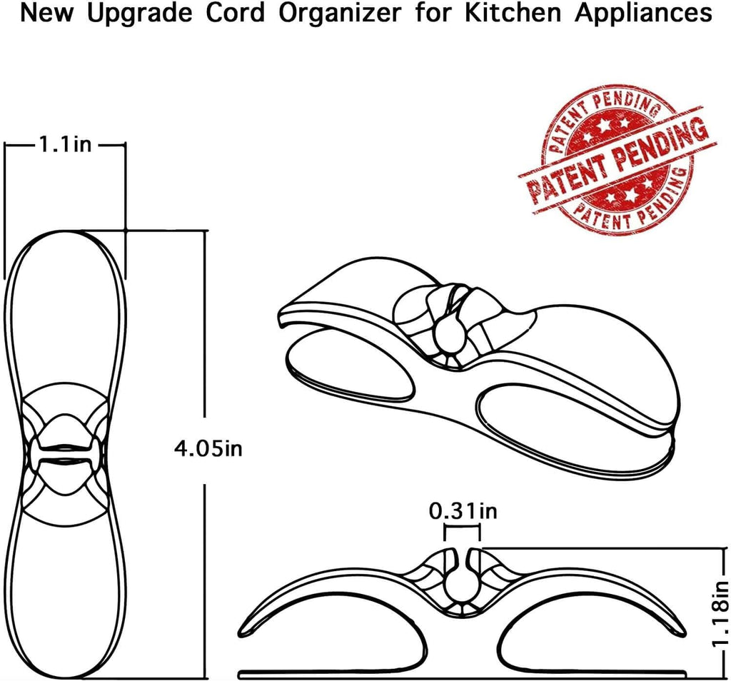 Appliance Cord Organizer — Silicone, 3-Pack