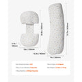 Succebuy Pregnancy Pillows for Sleeping Adjustable Maternity Pillow for Pregnant Women Soft Pillow with Removable&Washable Cover