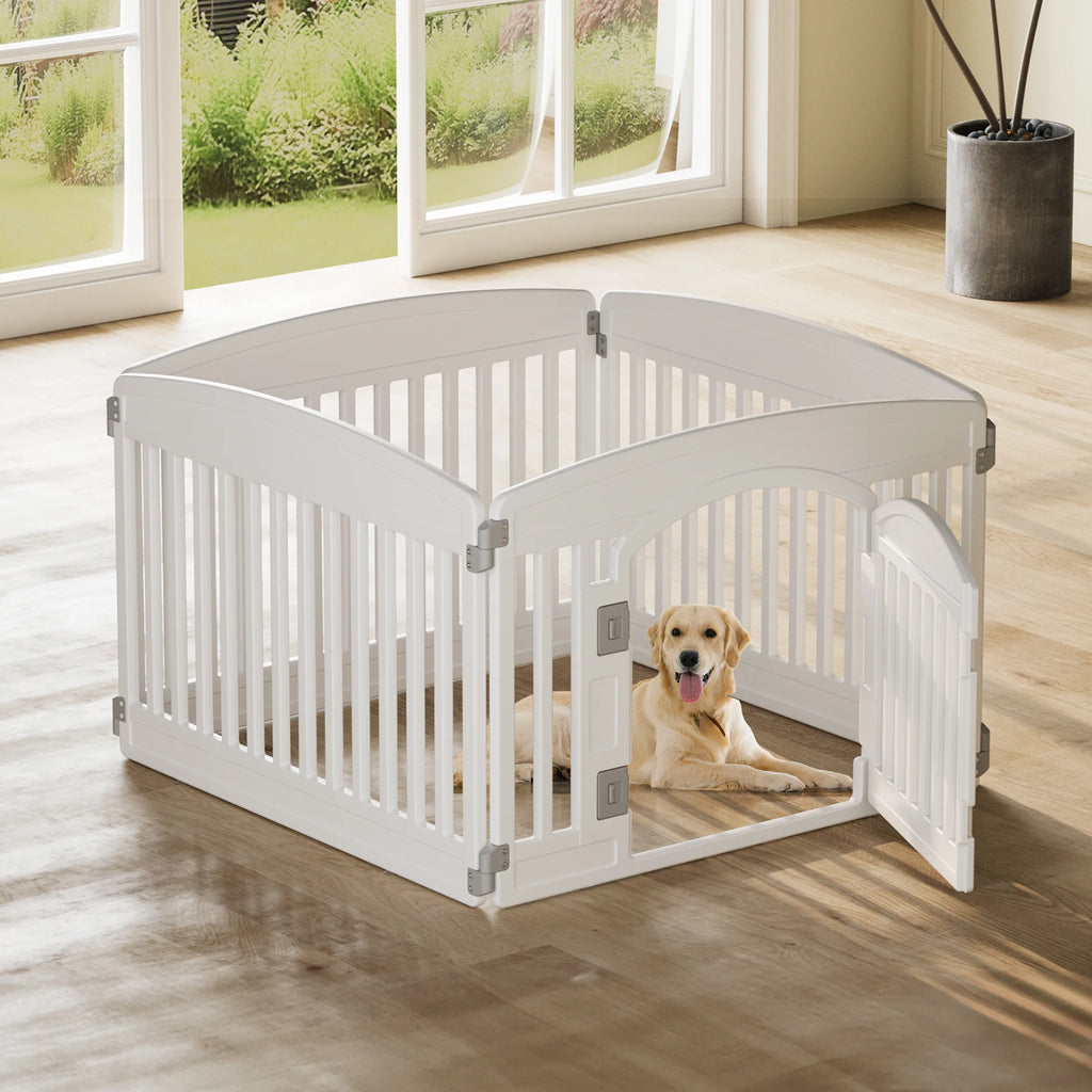 Foldable Dog Playpen — 24 in Panels, Indoor & Outdoor