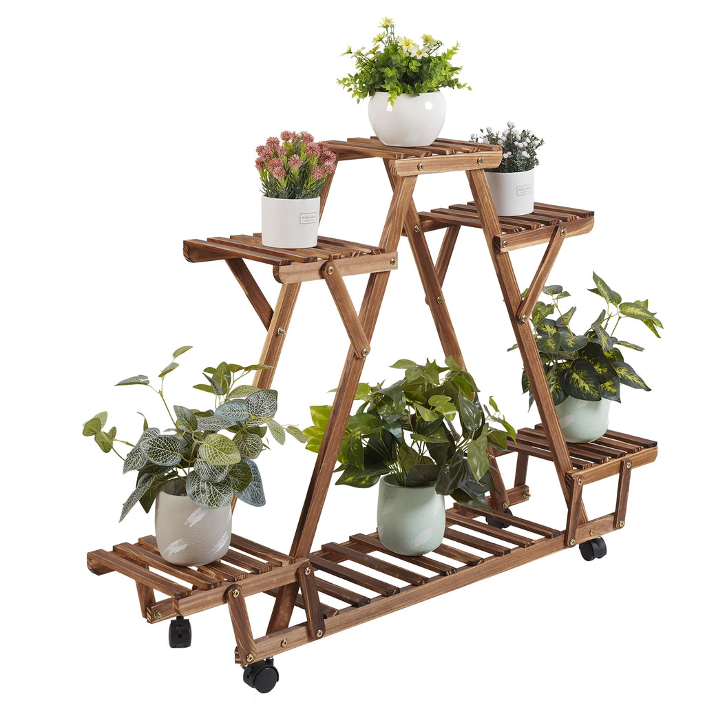 Triangular Plant Shelf 6-Potted