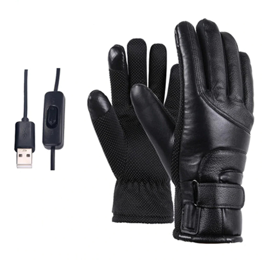 USB Heated Gloves – Windproof Winter Hand Warmers