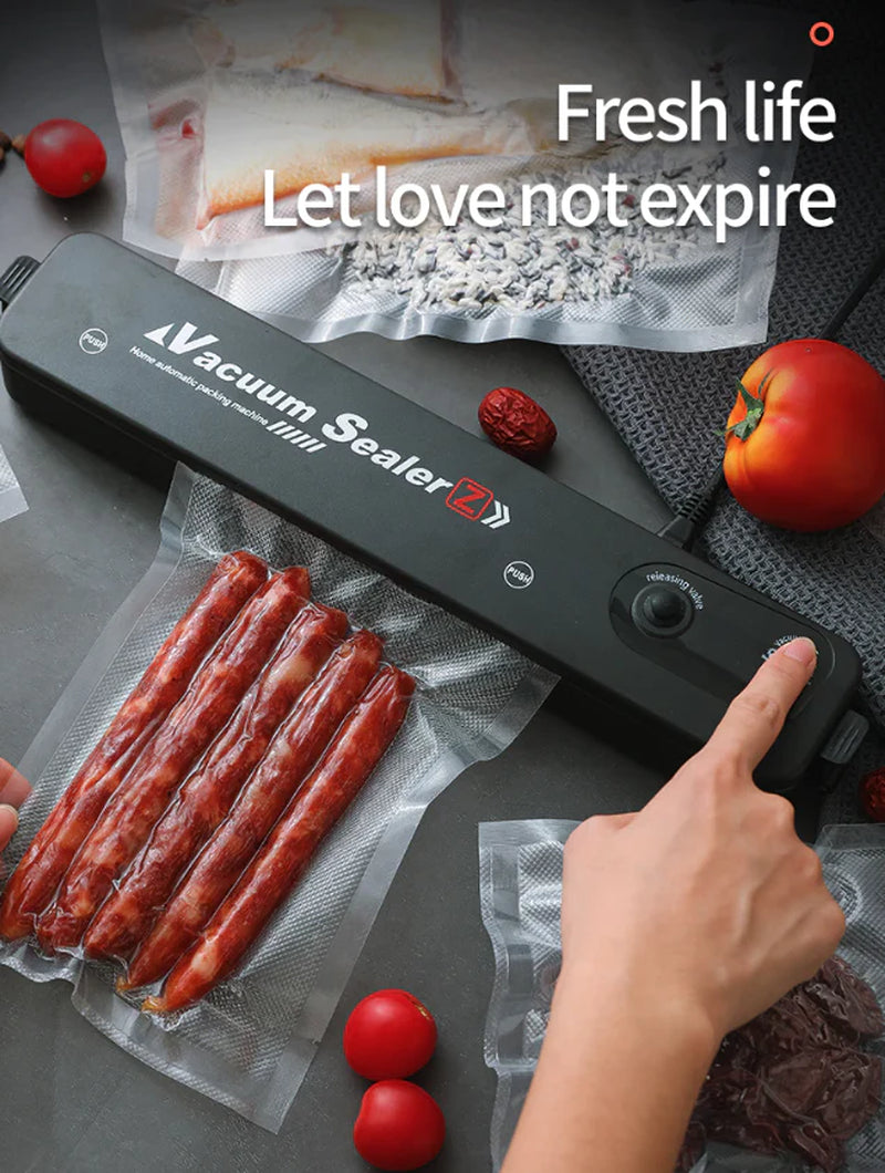 Automatic Vacuum Sealer Machine for Food Storage with Seal Bags
