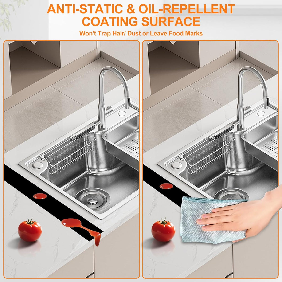 Silicone Stove Counter Gap Cover — Heat-Resistant, 2-Pack